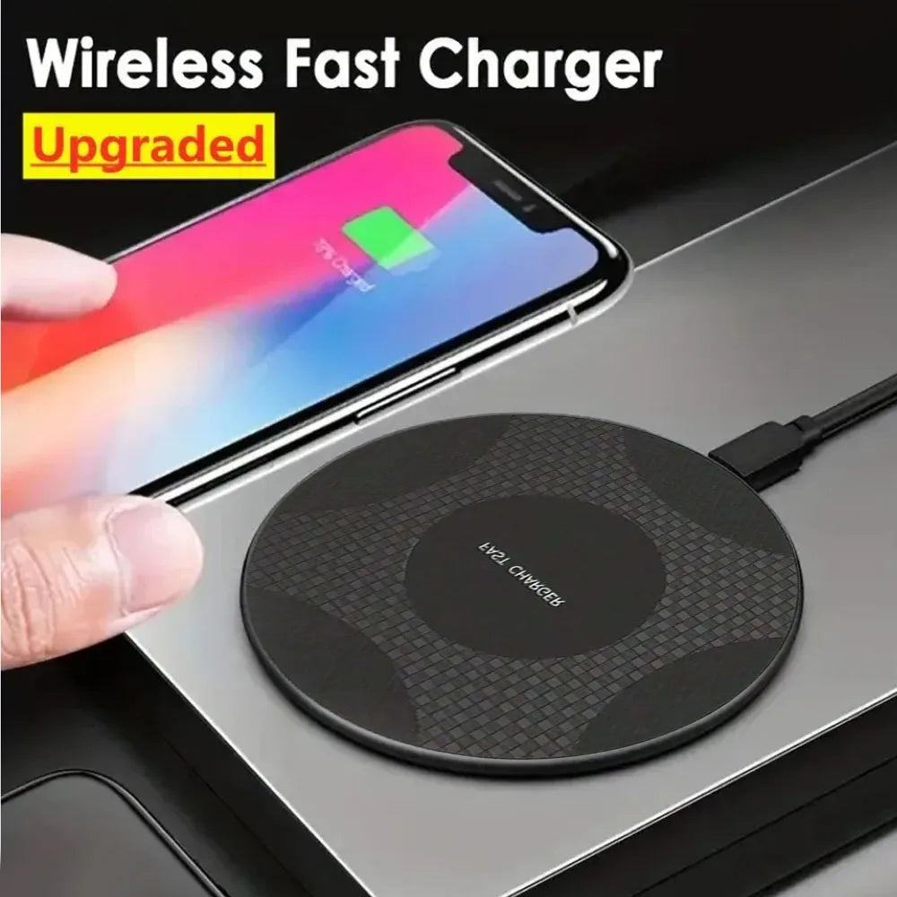 R-Gadgets™ Wireless Fast Charger Pad |LED Light |iPhone & Android