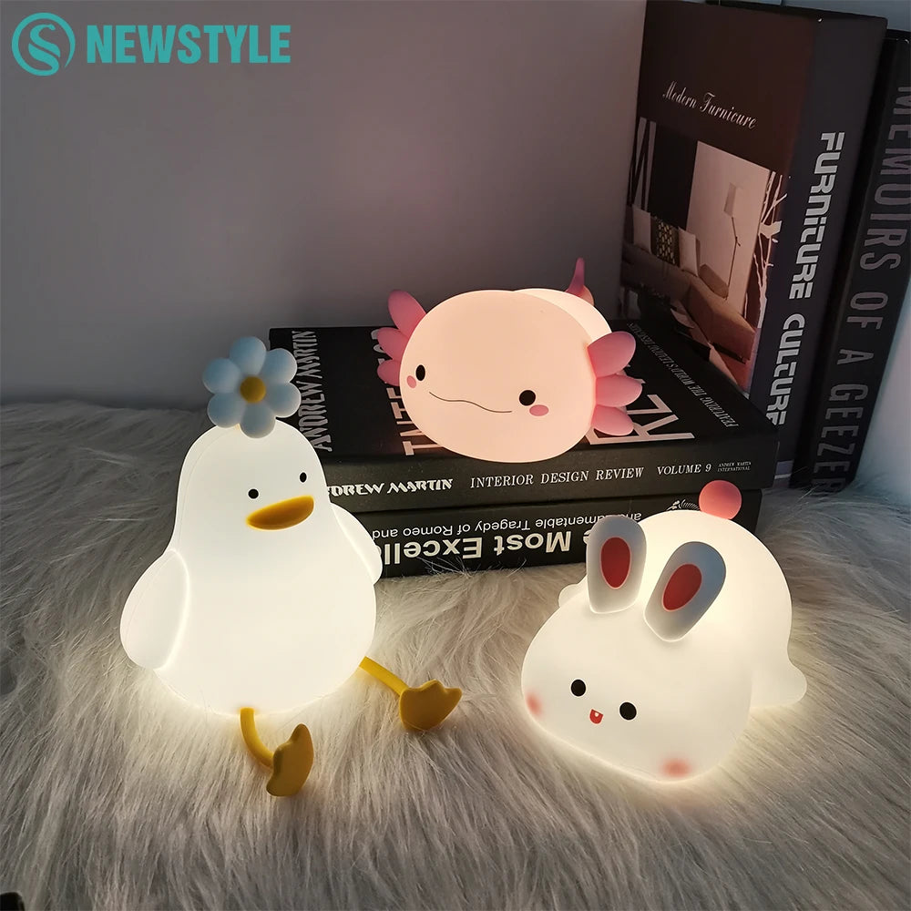 R-Gadgets™ Cute Night Light |Touch Control |Silicone |LED