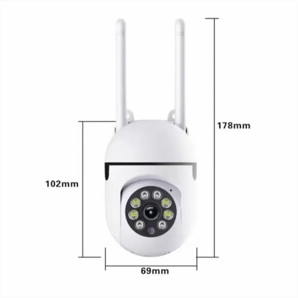 R-Gadgets™  Wireless Security Surveillance Camera |Outdoor 4X Zoom |Two-way Audio HD Cam