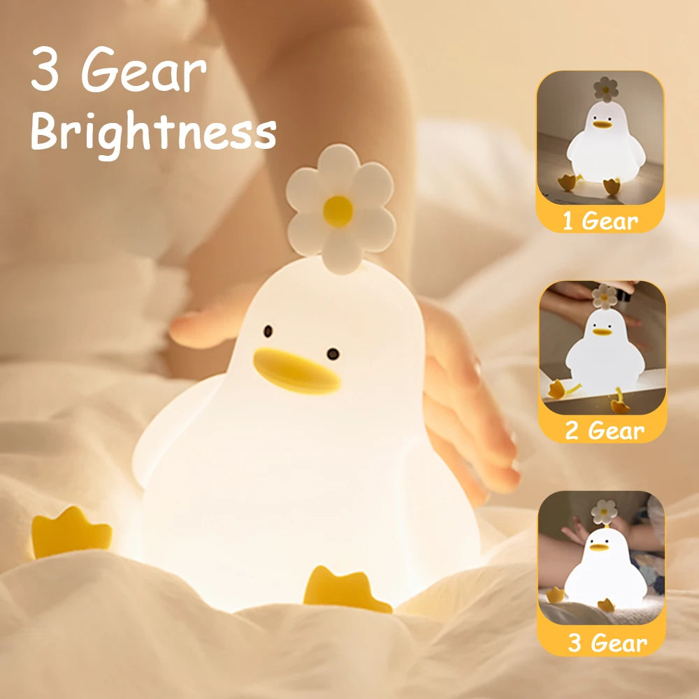 R-Gadgets™ Cute Night Light |Touch Control |Silicone |LED