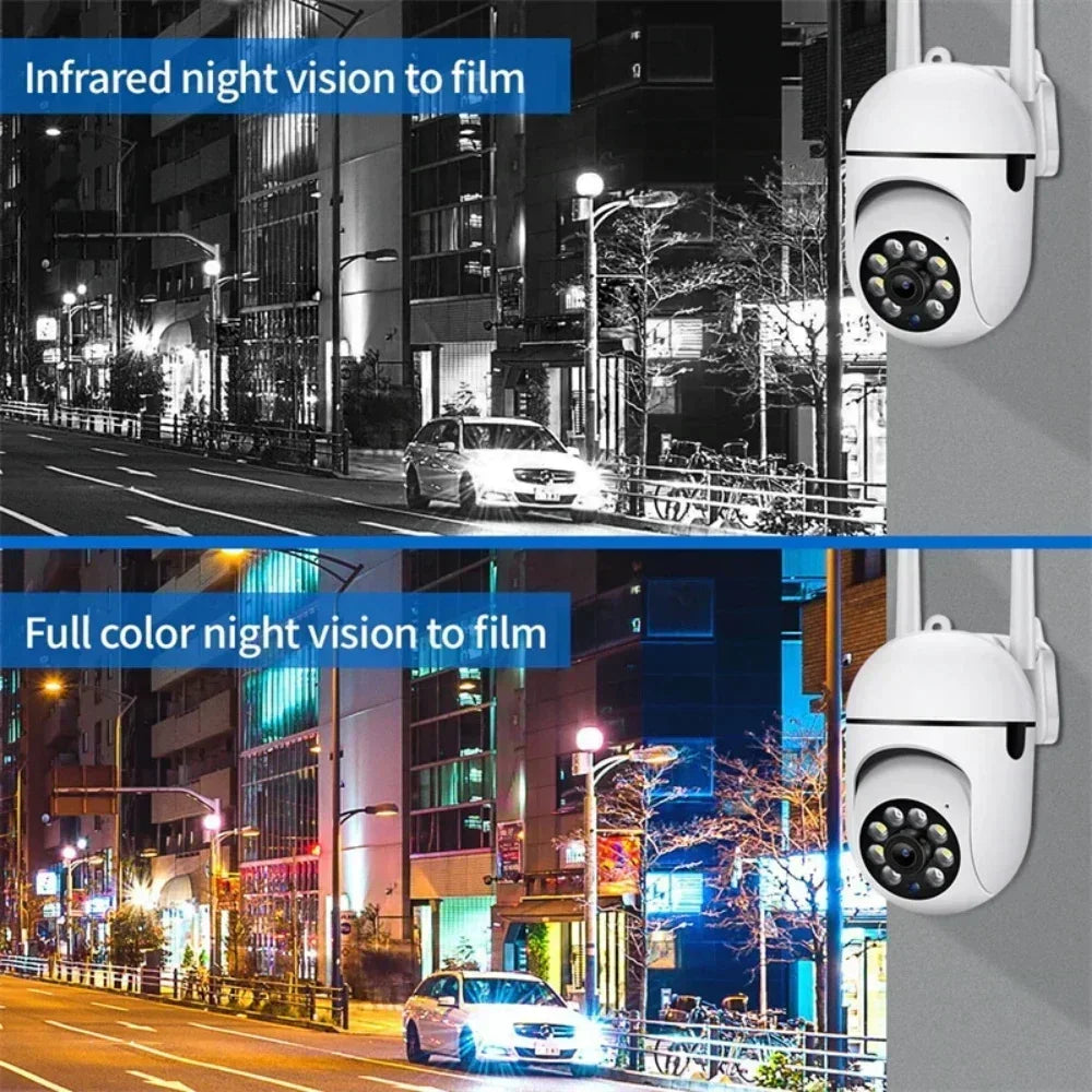 R-Gadgets™  Wireless Security Surveillance Camera |Outdoor 4X Zoom |Two-way Audio HD Cam