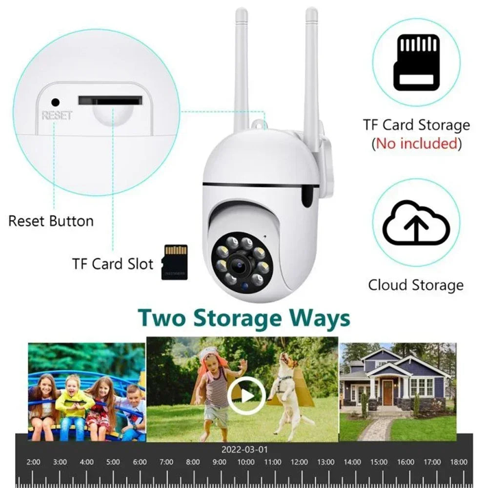 R-Gadgets™  Wireless Security Surveillance Camera |Outdoor 4X Zoom |Two-way Audio HD Cam