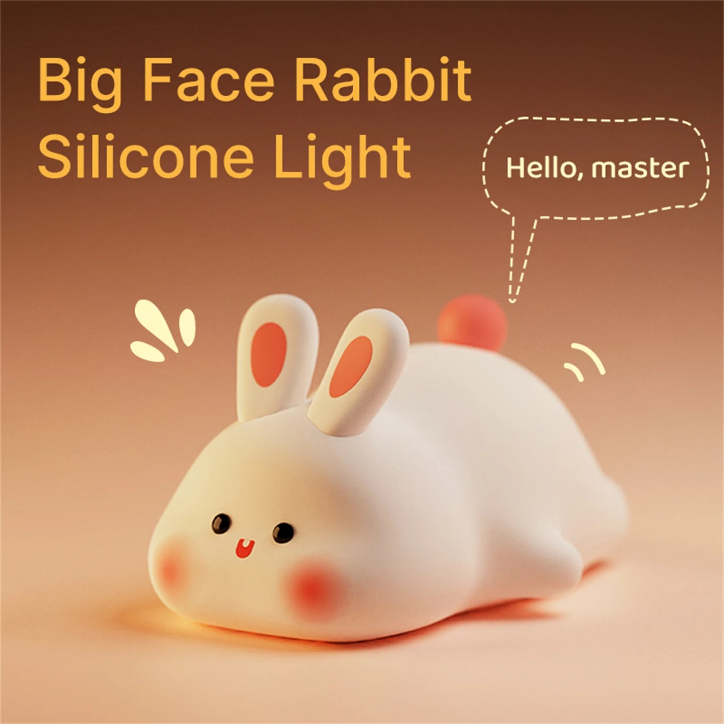 R-Gadgets™ Cute Night Light |Touch Control |Silicone |LED