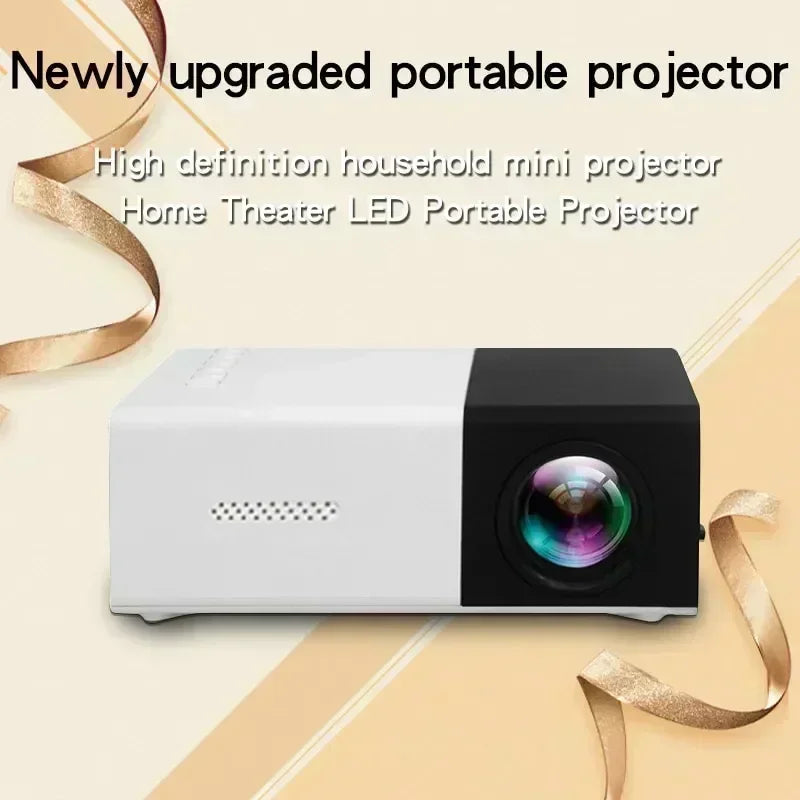 R-Gadgets™ Mini beam portable projector |WIFI & Bluetooth |Home Cinema |LED