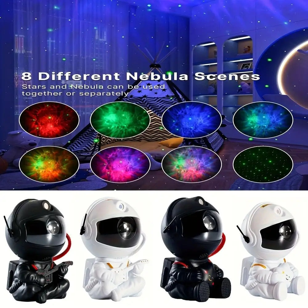 R-Gadgets™ Astronaut Starry Sky Projection Light |Water ripple ambience